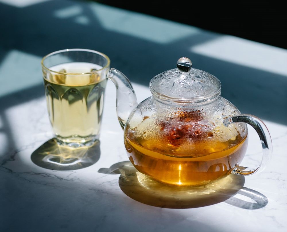 glass teapot