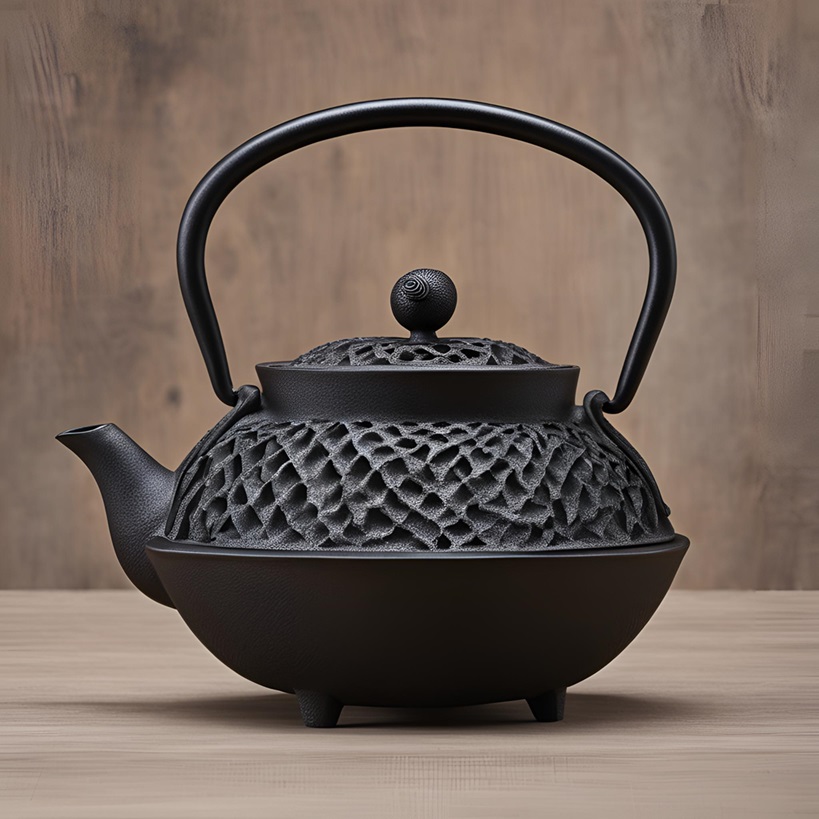 cast iron teapot